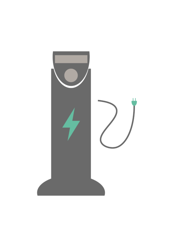 Icône d'une borne de recharge pour véhicules électrique